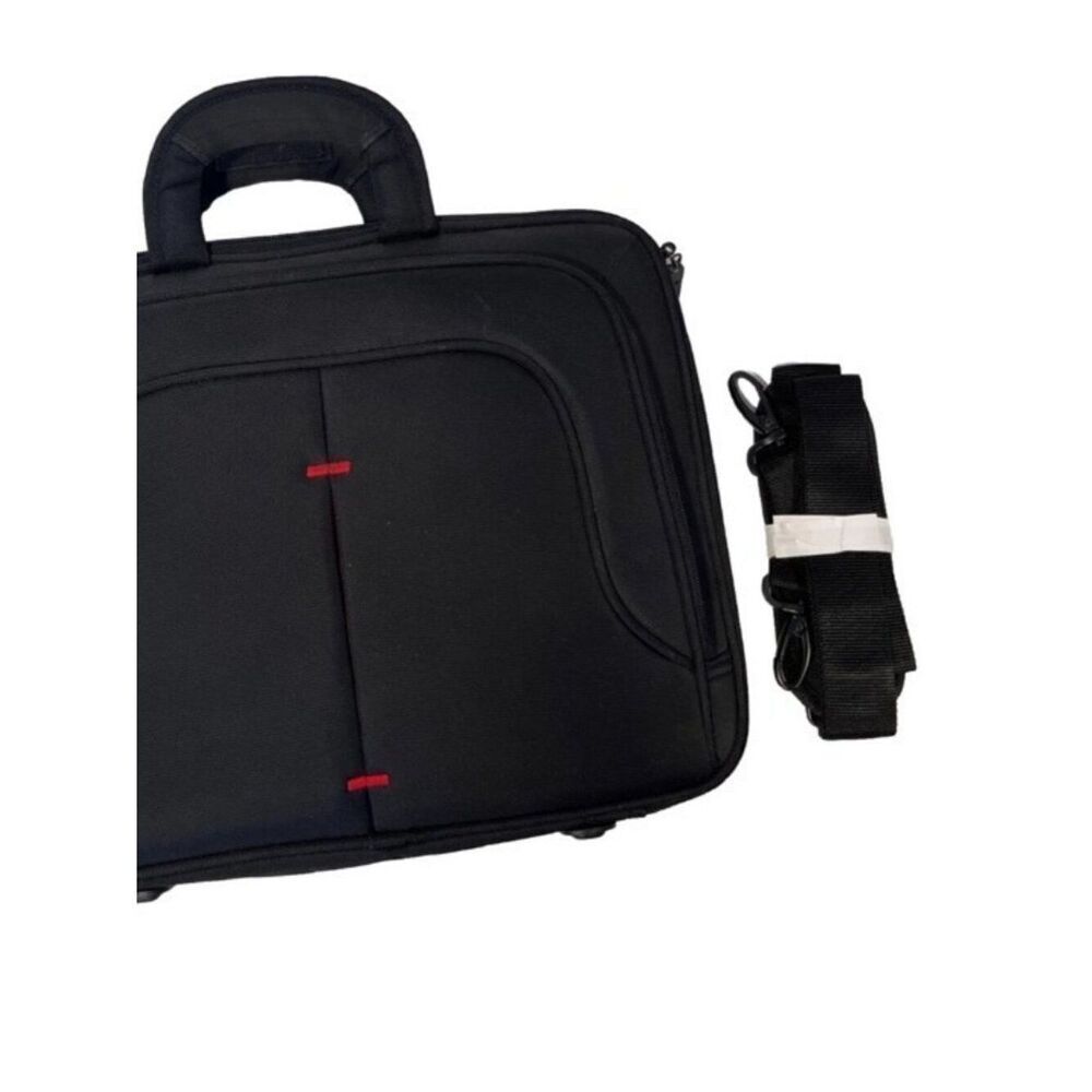 Eco Style Black Neoprene Tech Pro Case Topload LapTop Bag Checkpoint Friendly NW - Picture 5 of 7